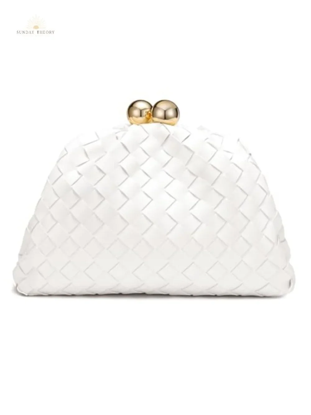 Woven Clutch Purse for Women with Detachable Chain Strap